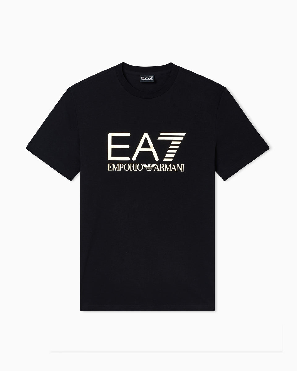 EA7 Slim-fit t-shirt Core Identity in cotton with big logo