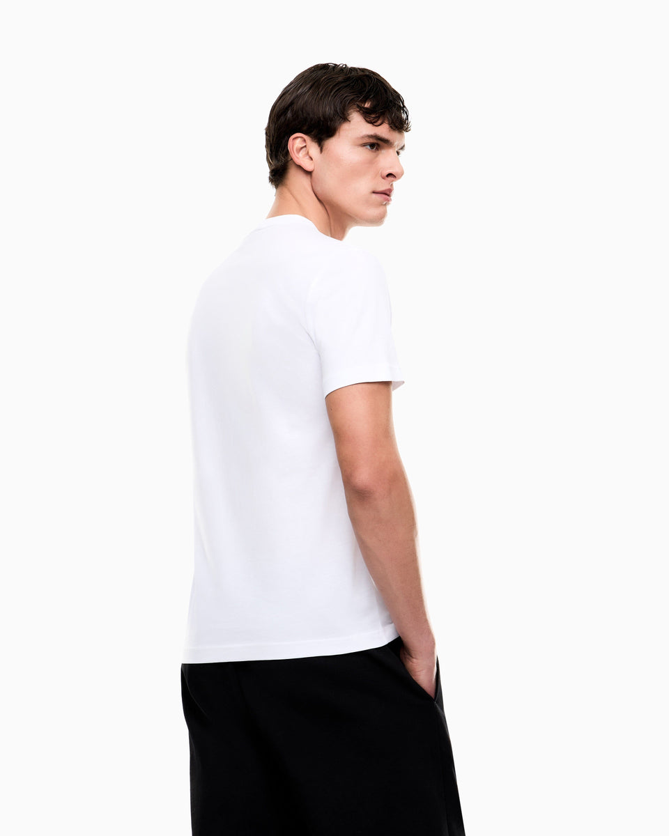 EA7 Slim-fit t-shirt Core Identity in cotton with big logo