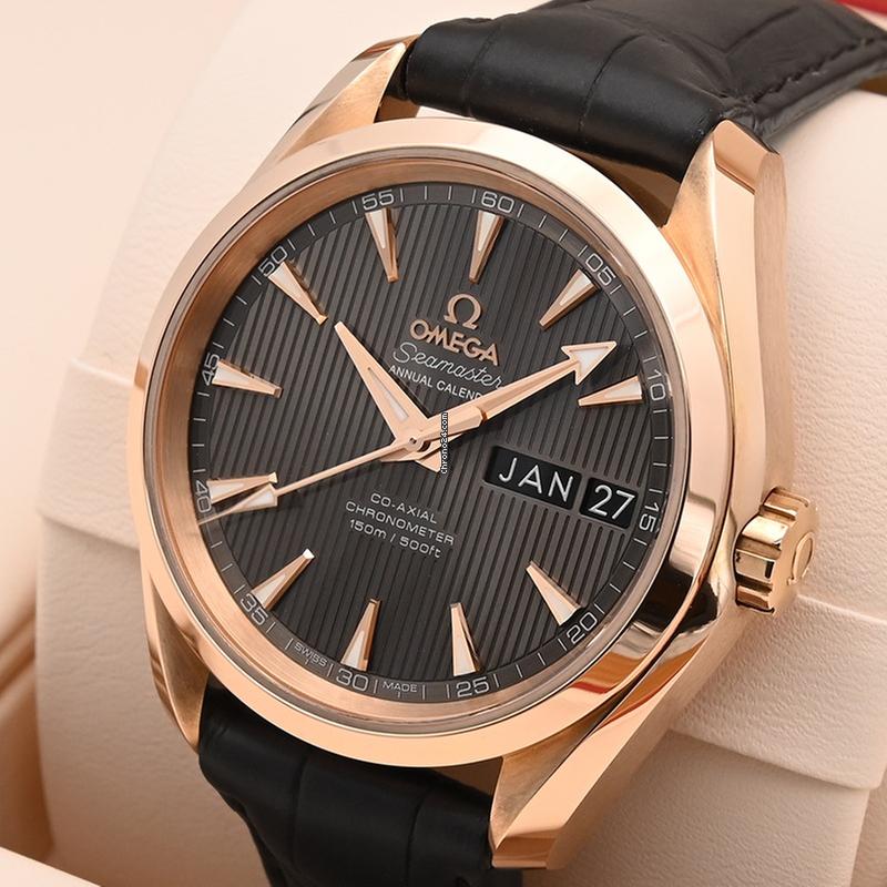 Omega Seamaster Aqua Terra Annual Calendar Red Gold 231.53.39.22.06.001 Full Set