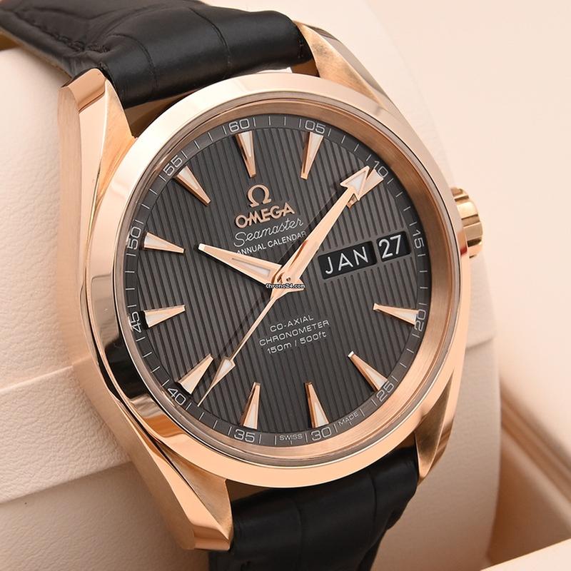 Omega Seamaster Aqua Terra Annual Calendar Red Gold 231.53.39.22.06.001 Full Set