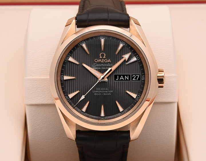 Omega Seamaster Aqua Terra Annual Calendar Red Gold 231.53.39.22.06.001 Full Set