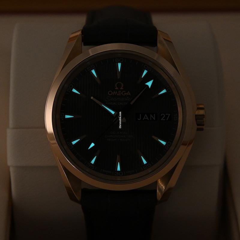 Omega Seamaster Aqua Terra Annual Calendar Red Gold 231.53.39.22.06.001 Full Set
