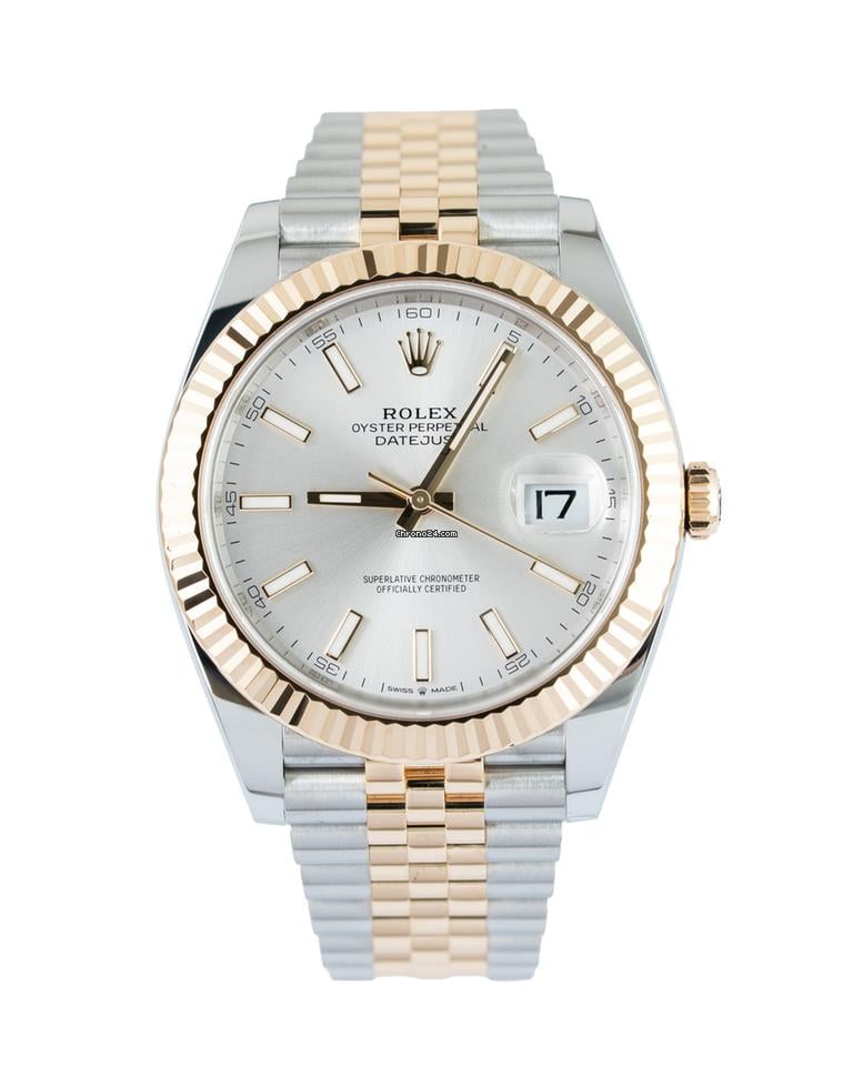 Rolex | Datejust | 126333 | Gold/Steel | 41 mm | Silver | Automatic