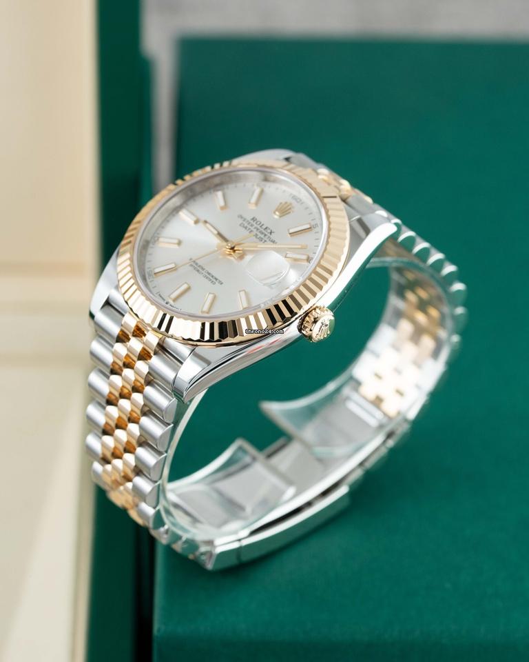 Rolex | Datejust | 126333 | Gold/Steel | 41 mm | Silver | Automatic