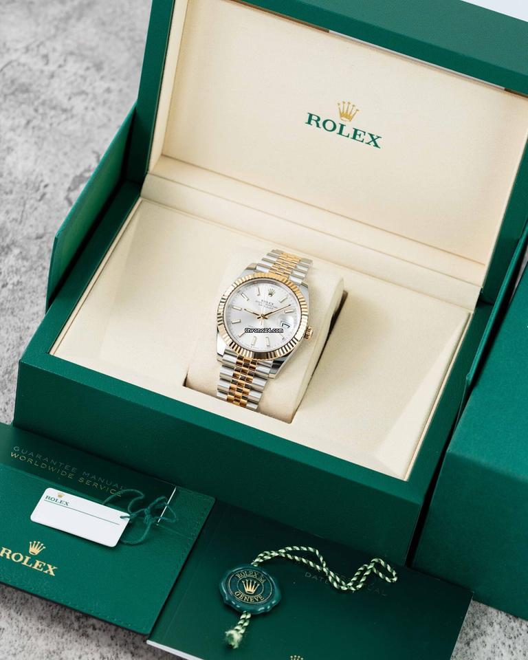 Rolex | Datejust | 126333 | Gold/Steel | 41 mm | Silver | Automatic