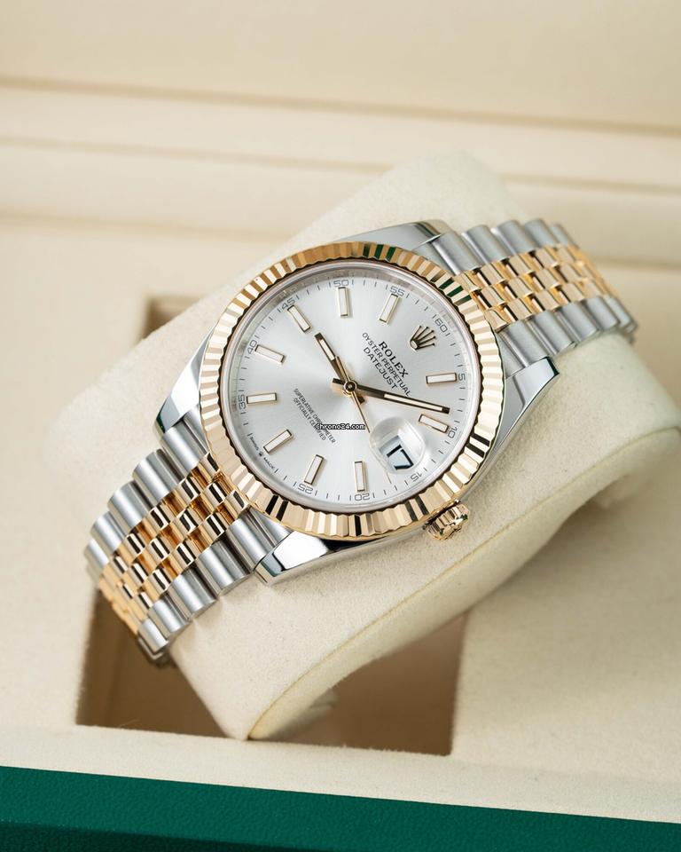 Rolex | Datejust | 126333 | Gold/Steel | 41 mm | Silver | Automatic
