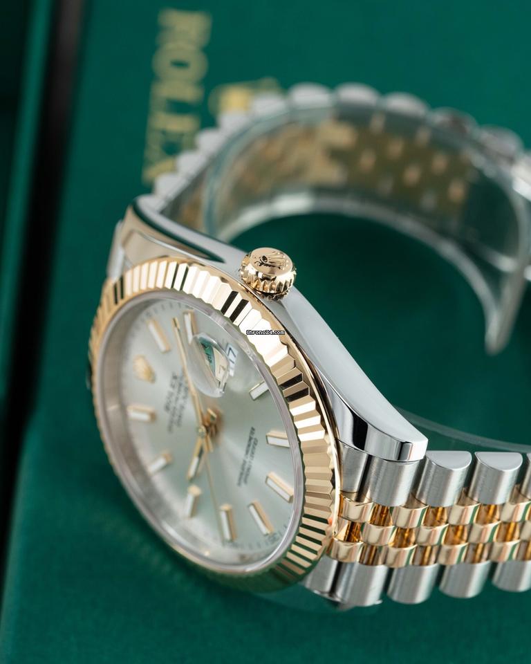 Rolex | Datejust | 126333 | Gold/Steel | 41 mm | Silver | Automatic