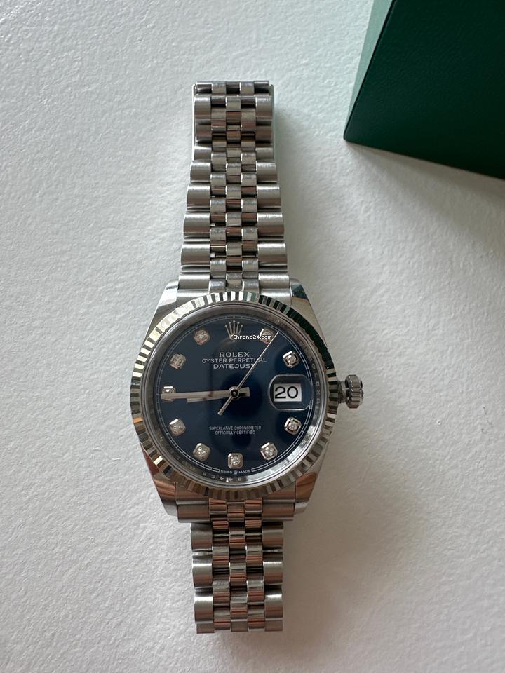 Rolex | Datejust | 4D4844CB | Steel | 36 mm | Steel | Blue | Automatic