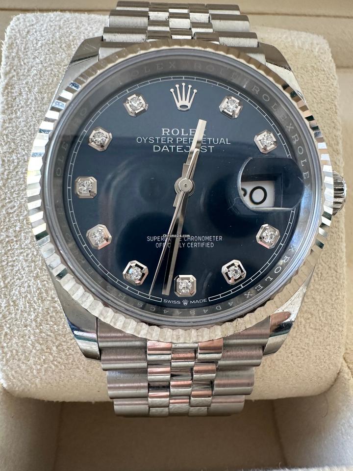 Rolex | Datejust | 4D4844CB | Steel | 36 mm | Steel | Blue | Automatic
