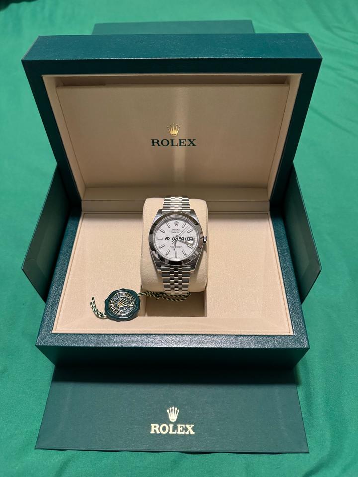 Rolex123600 Silver Jubilee Luxury Bracelet with Silver Bezel
