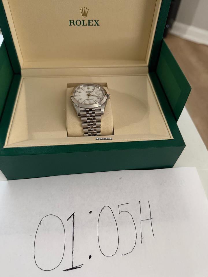 Rolex123600 Silver Jubilee Luxury Bracelet with Silver Bezel