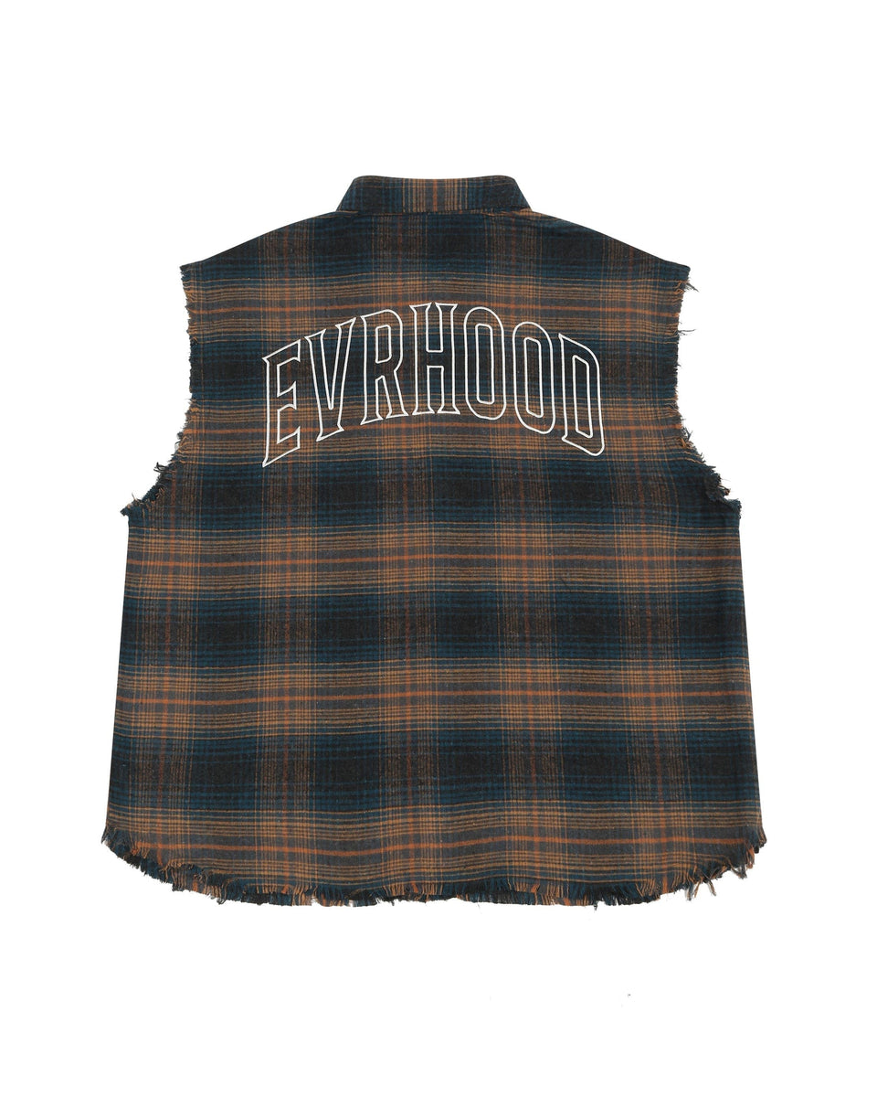Shredded Checks - Midnight Indigo