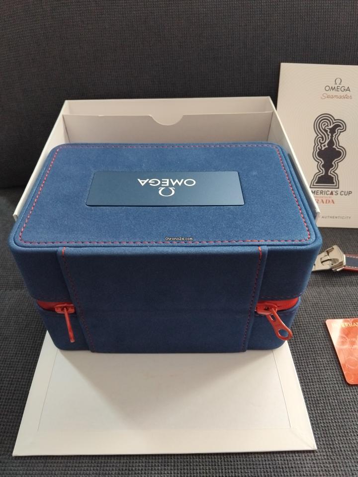 Omega Seamaster Planet Ocean 600m America's Cup Limited Set complet :boite cartes porte carte mode d'emploie etc