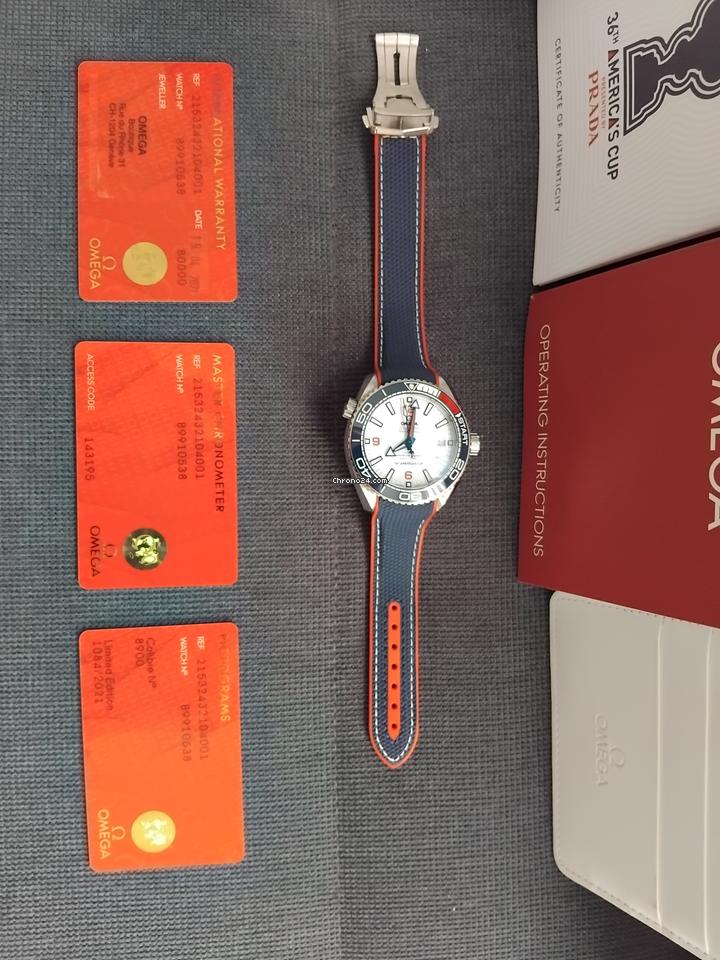 Omega Seamaster Planet Ocean 600m America's Cup Limited Set complet :boite cartes porte carte mode d'emploie etc