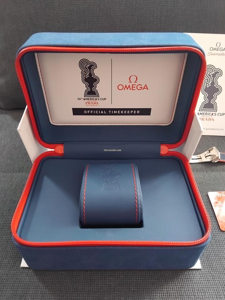 Omega Seamaster Planet Ocean 600m America's Cup Limited Set complet :boite cartes porte carte mode d'emploie etc