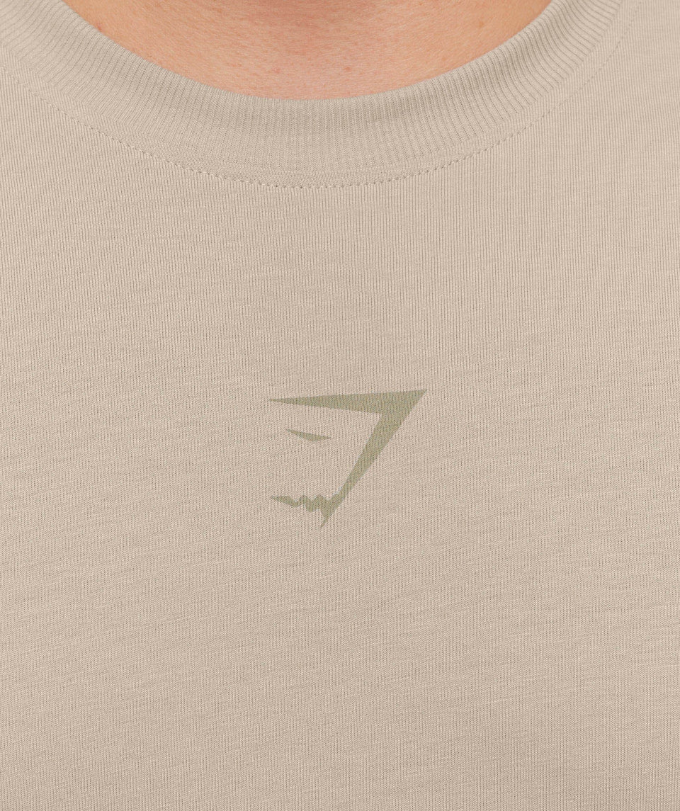 Gymshark Power T-Shirt - Mushroom Grey