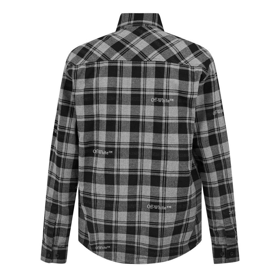 Check Plaid Cotton Long Sleeve Shirt