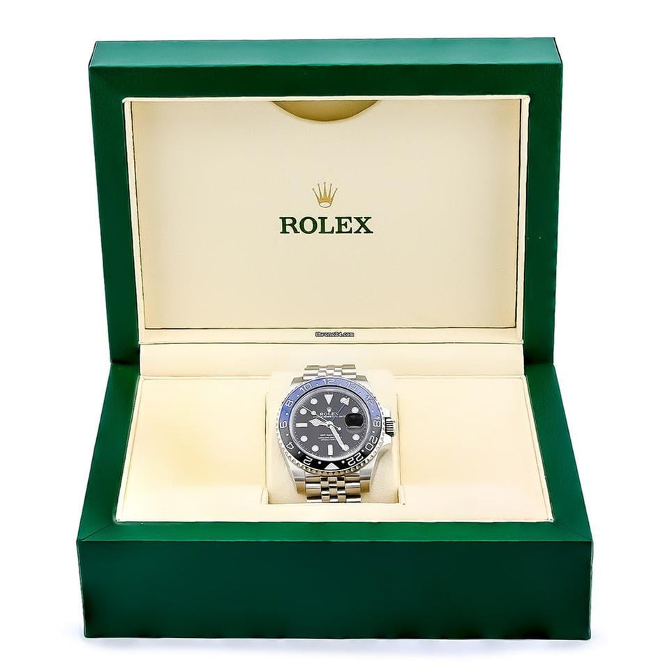 Rolex GMT-Master II Rolex 40MM Batgirl Stainless Steel Jubliee Bracelet Datejust