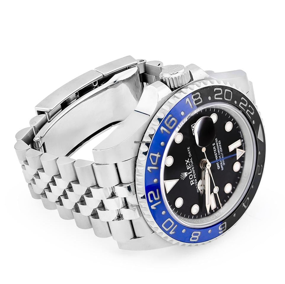 Rolex GMT-Master II Rolex 40MM Batgirl Stainless Steel Jubliee Bracelet Datejust