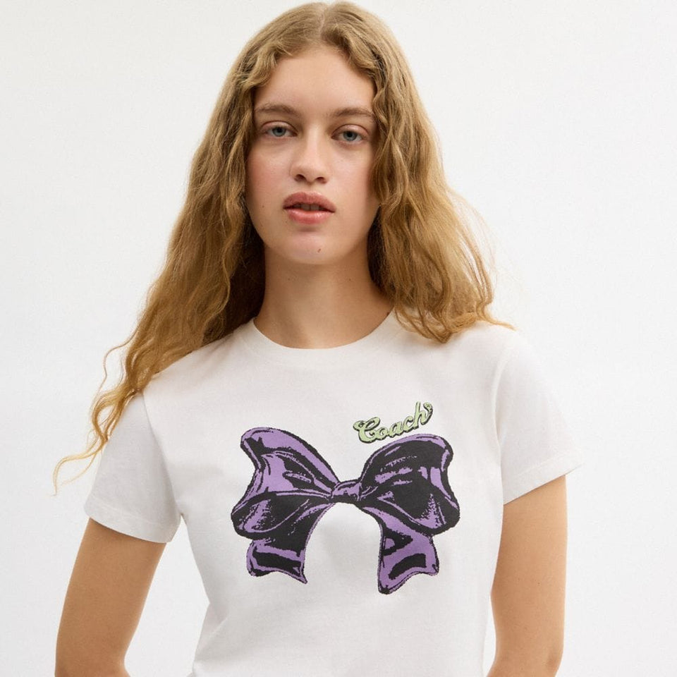Bow T-Shirt In Organic Cotton