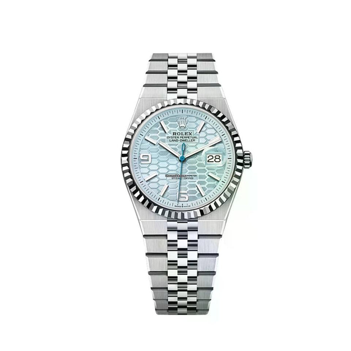 Rolex | Land-Dweller | 127236 | Platinum | 36 mm | Platinum | Blue | Automatic
