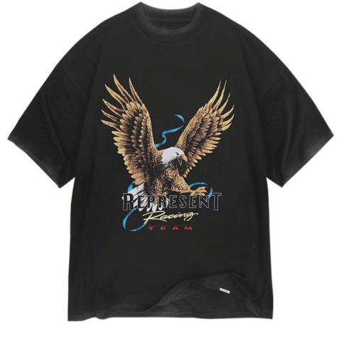 Represent Racing Team Eagle Vintage Black T-Shirt