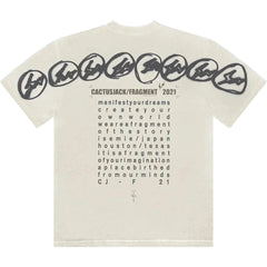 Cactus Jack by Travis Scott For Fragment Manifest Tee "White"