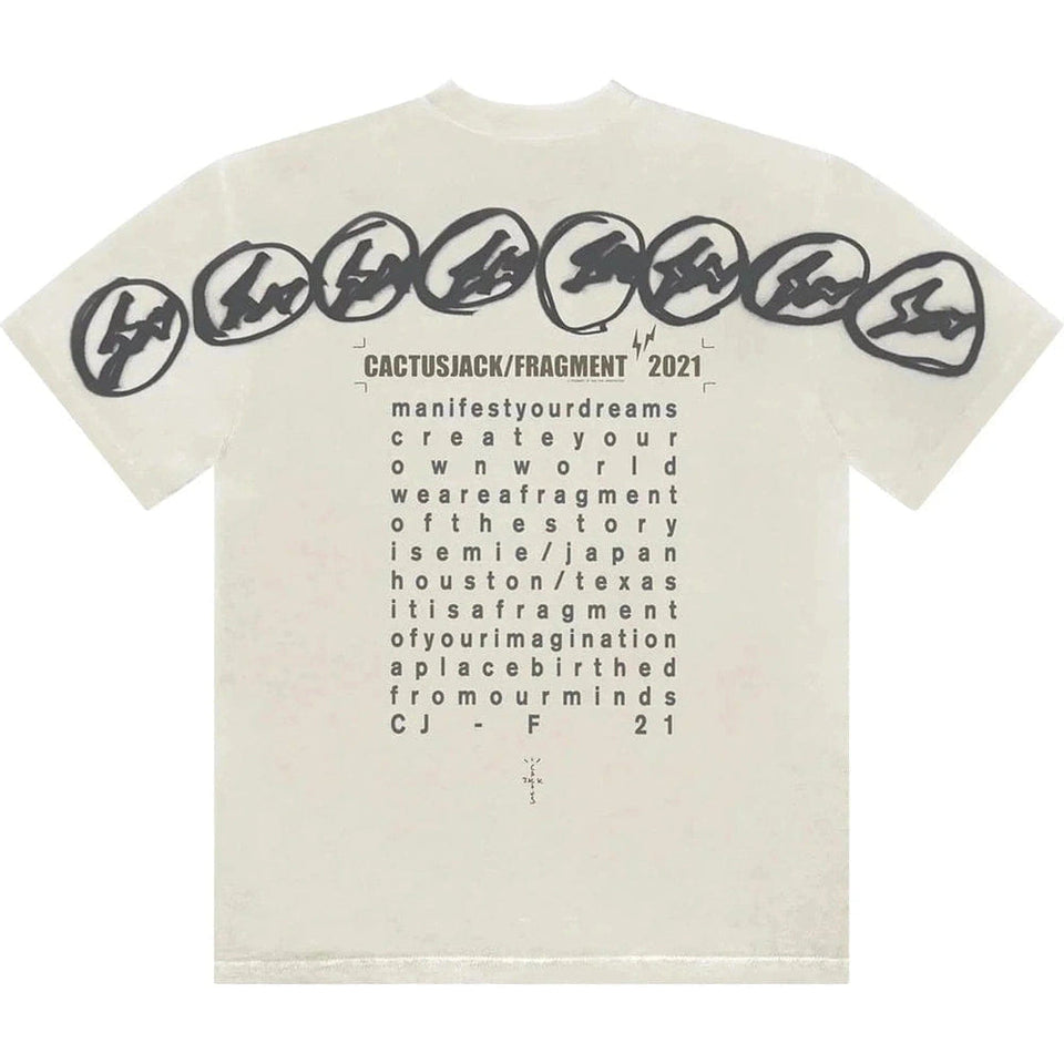 Cactus Jack by Travis Scott For Fragment Manifest Tee "White"