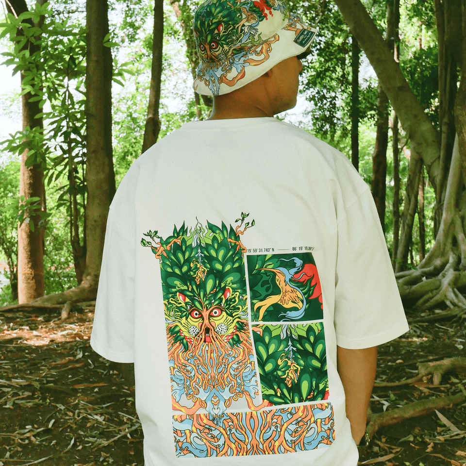 White T-shirt | Thaely x Signature Packaged Drinking Water | Imagined by Santanu Hazarika
