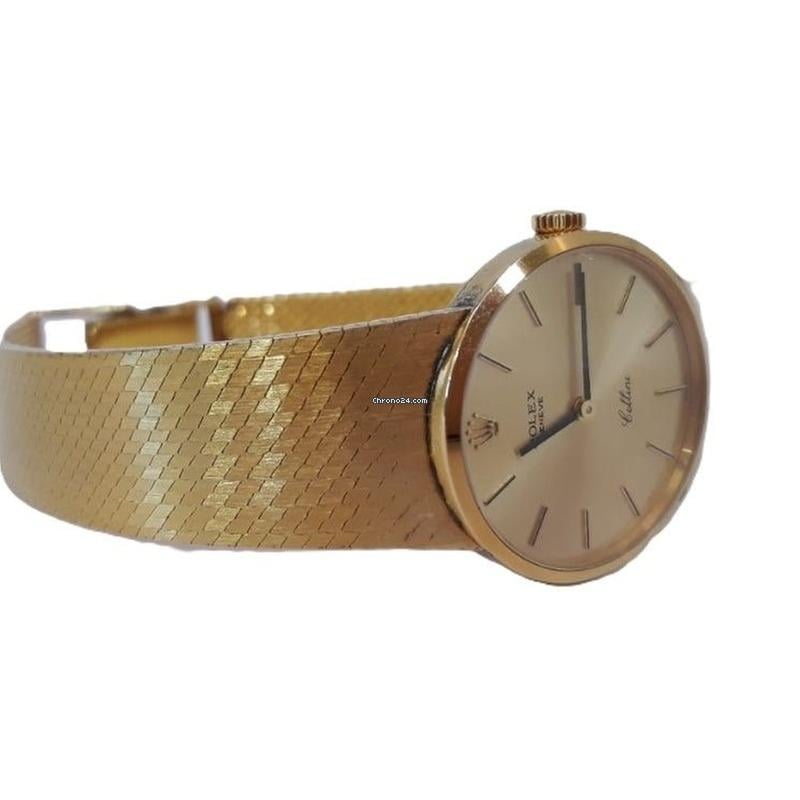 Rolex Geneva Cellini Yellow Gold 18 K Women's Watch 26mm 16.32
