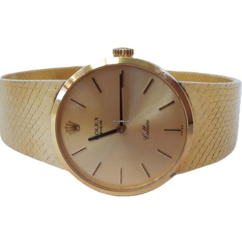 Rolex Geneva Cellini Yellow Gold 18 K Women's Watch 26mm 16.32