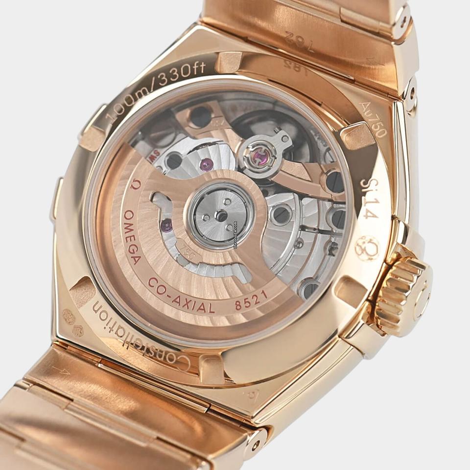 Omega Constellation Ladies Red gold / 27 mm / Box&Papers / 123.55.27.20.55.004