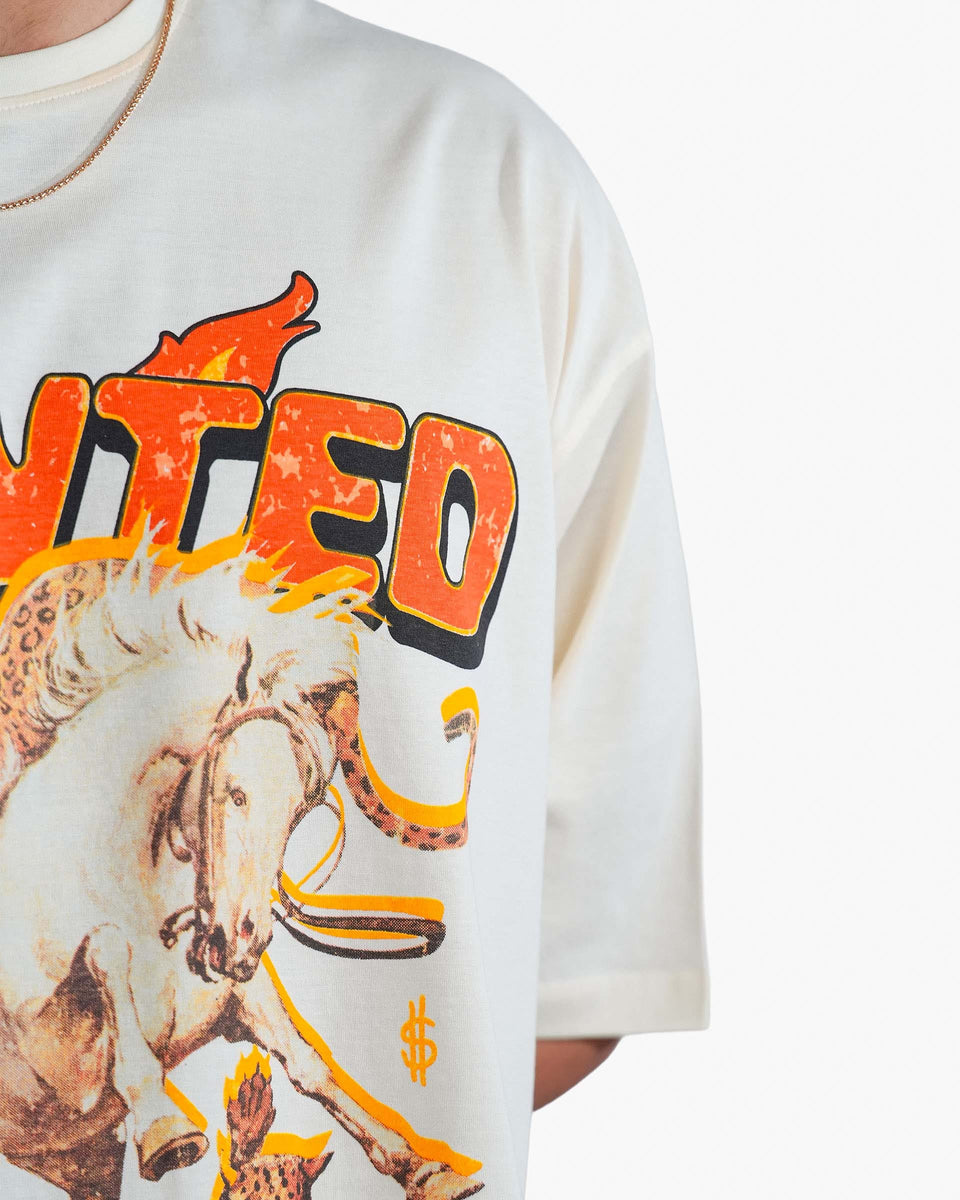 The Wild West - Off-White Mercerized Cotton Oversized T-shirt