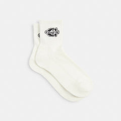 Coach Soho Quarter Crew Socks Chalk