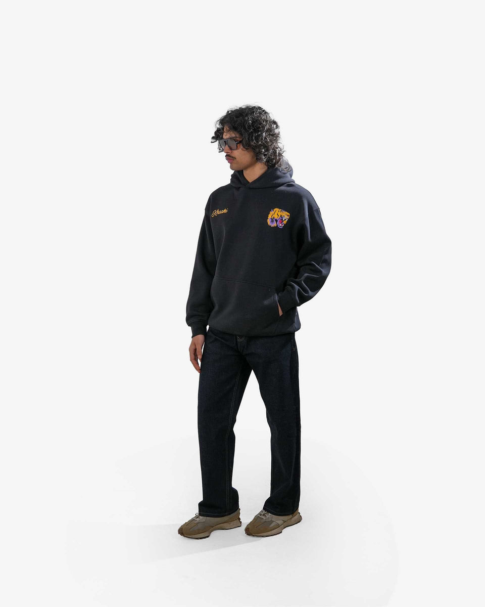 Ruthless - Black Oversized Printed Hoodie
