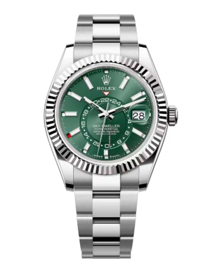 Rolex Sky-Dweller336934 New 2025 Complete Oyster Mint Green Dial Men's 42mm Sale