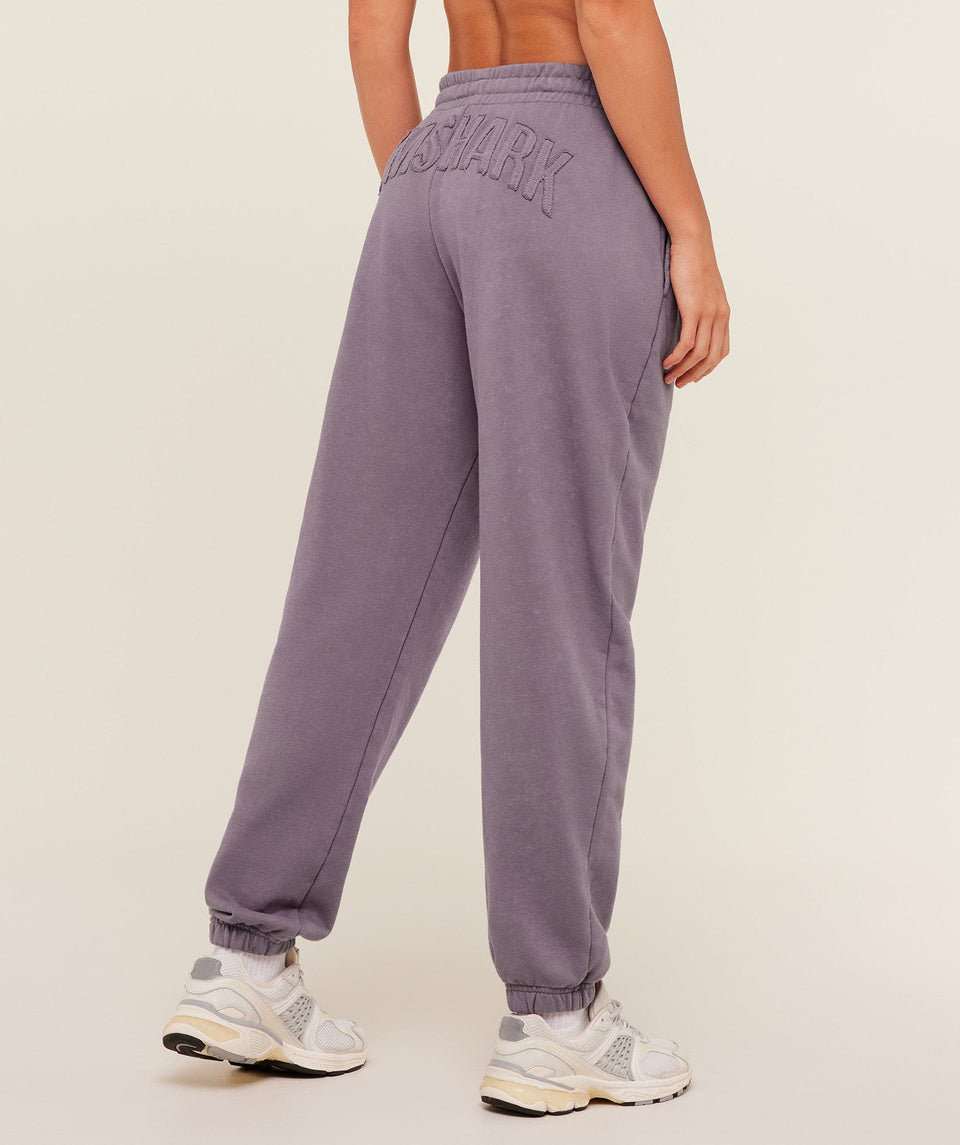 Gymshark Power Washed Cuff Joggers -  Dusk Purple/Acid Wash
