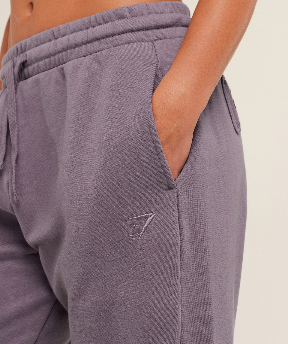 Gymshark Power Washed Cuff Joggers -  Dusk Purple/Acid Wash