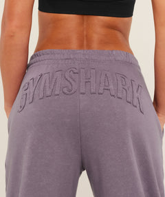 Gymshark Power Washed Cuff Joggers -  Dusk Purple/Acid Wash