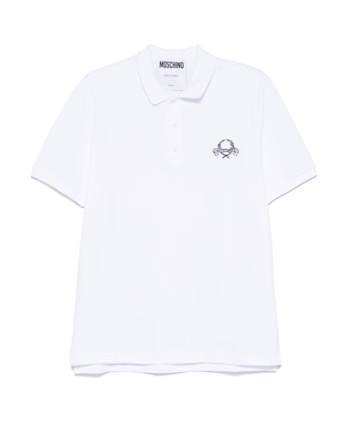 Moschino Teddy Bear Logo Polo Shirt