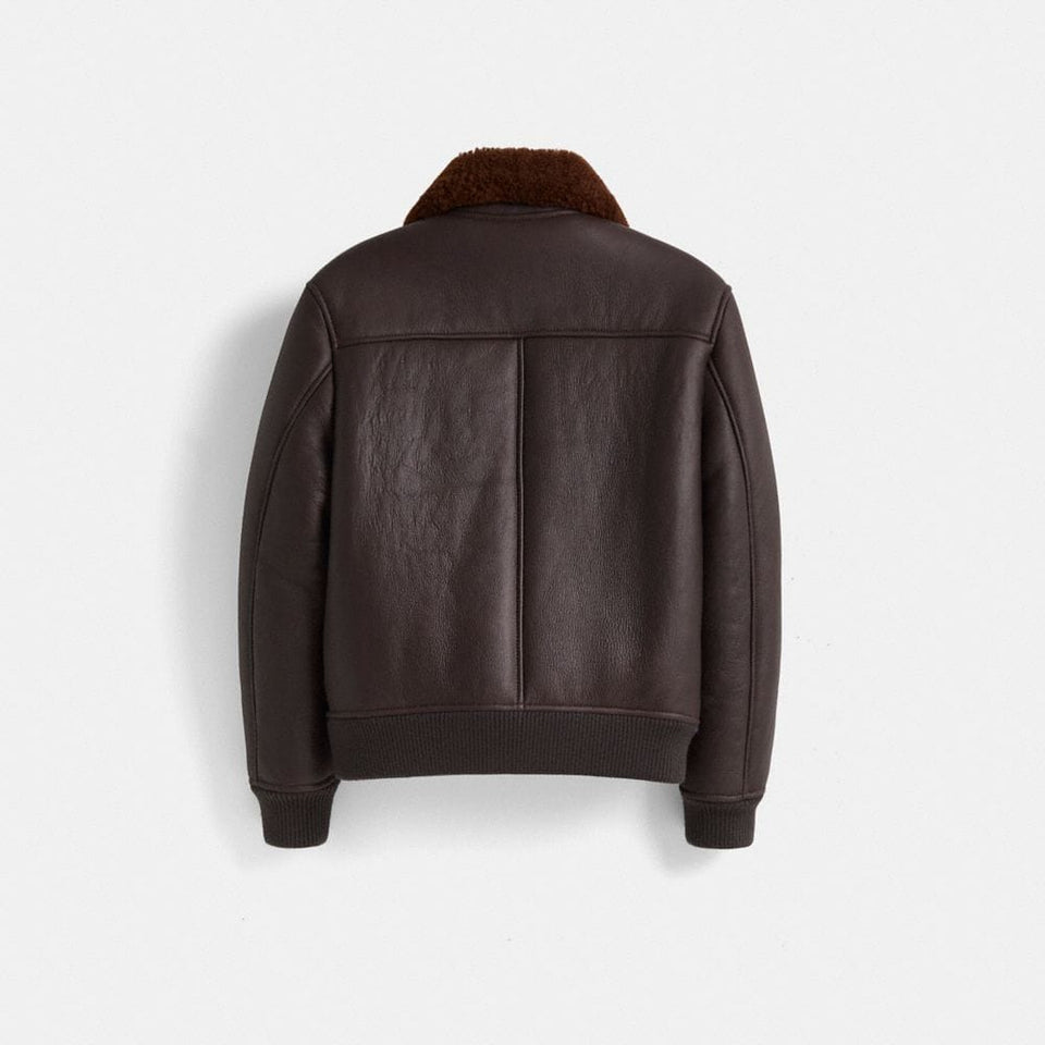 Restored Shearling Bomber