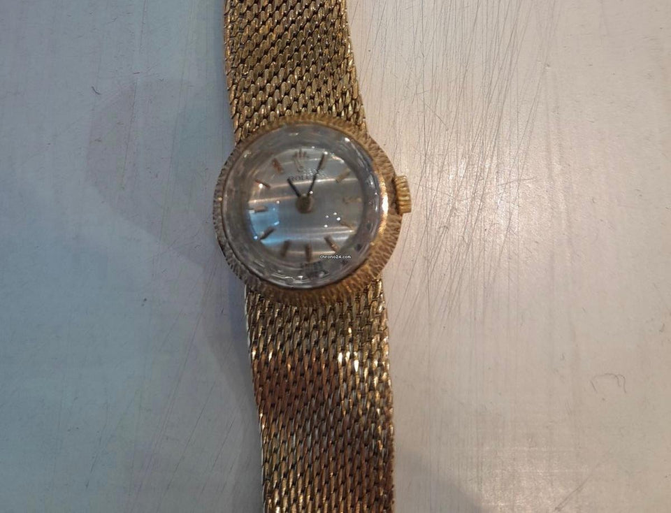 Rolex | Precision | 8789 | Yellow gold | 17 mm | Leather | Gold | Manual winding