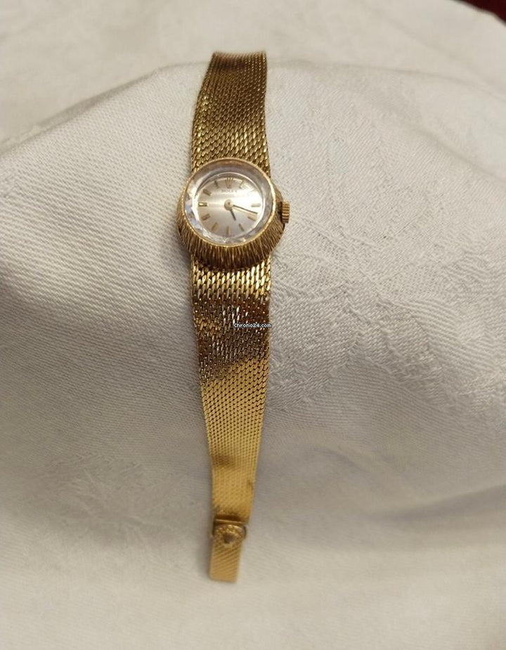 Rolex | Precision | 8789 | Yellow gold | 17 mm | Leather | Gold | Manual winding