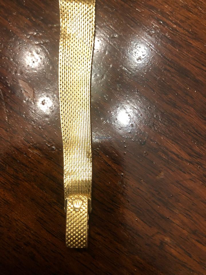 Rolex | Precision | 8789 | Yellow gold | 17 mm | Leather | Gold | Manual winding