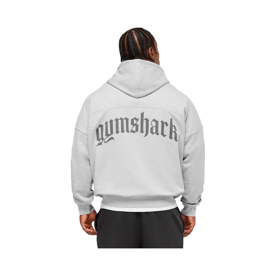 Gymshark Olde English Hoodie - Soft Grey Marl