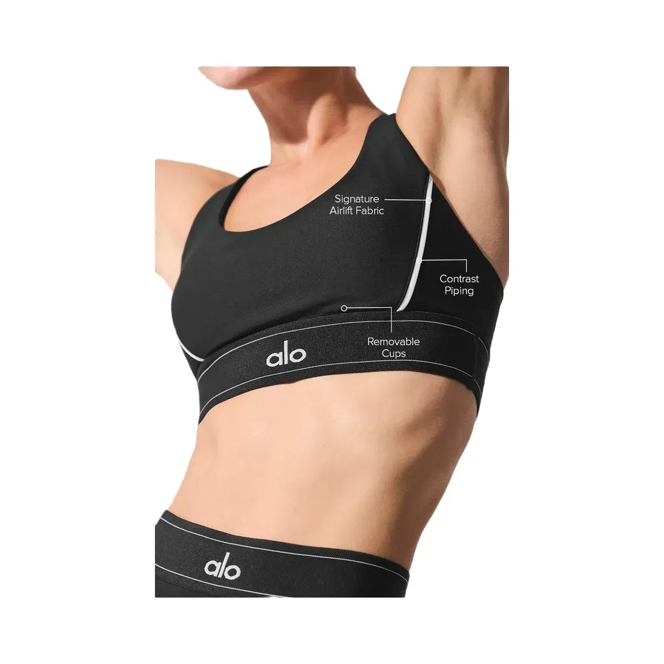 Alo Women's Airlift Suit Up Bra - Black/White