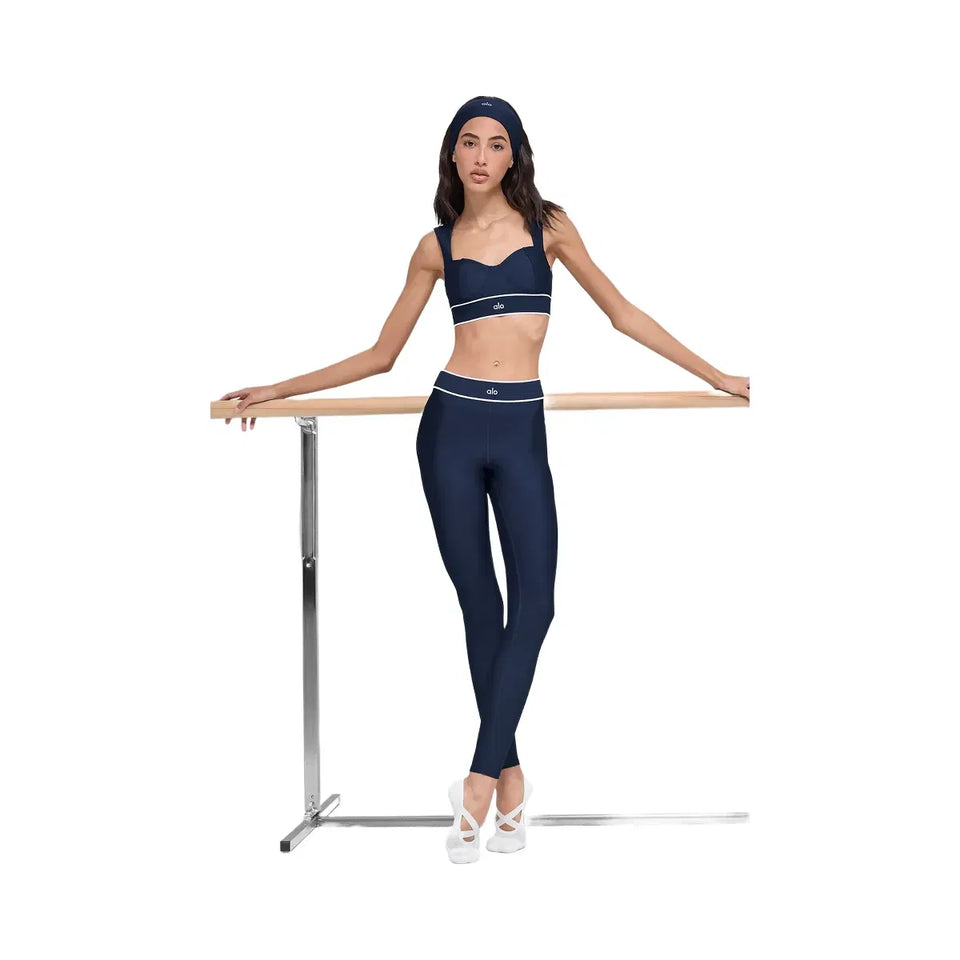 Alo Women's Airlift High-Waist Alignment Legging - Navy/White