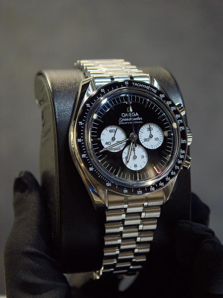 Omega Speedmaster Professional Moonwatchbasel one Speedmaster Moonwatch reverse panda 5 years international warranty sapphire crystal