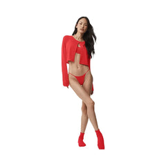 Alo Women's Airmesh Venus Thong - Bright Red