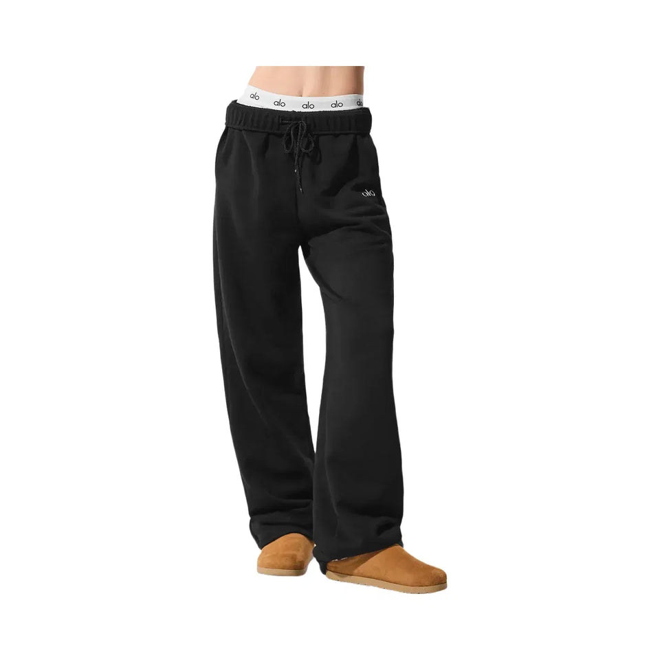 Alo Accolade Straight Leg Sweatpant - Black